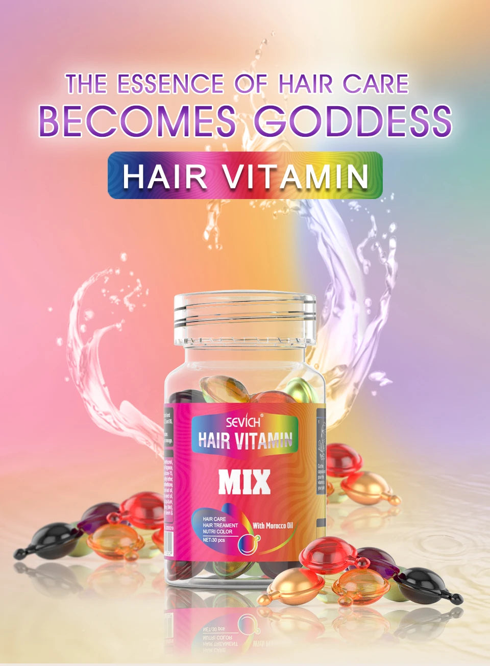 Sevich HairGlow™ Vitamin Capsules — Beauty & Health Hair Care Product