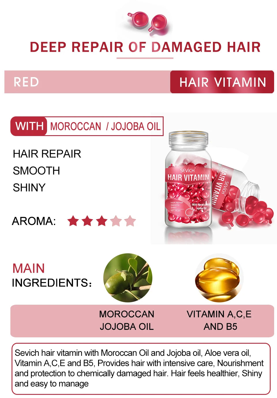 Sevich HairGlow™ Vitamin Capsules — Beauty & Health Hair Care Product