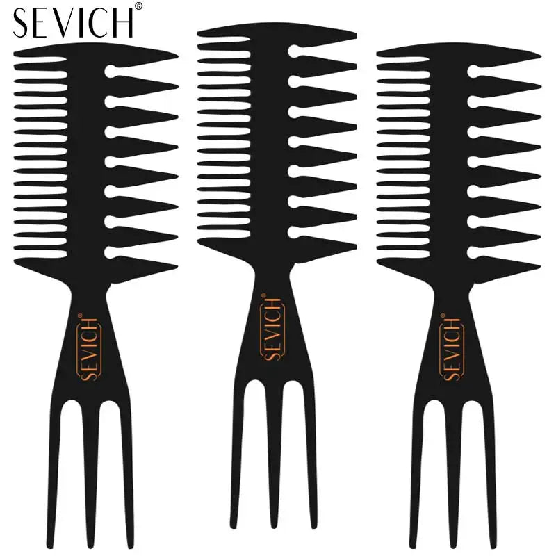 Sevich ProStyler™ — Dual-Side Anti-Static Carbon Comb with Tail Handle