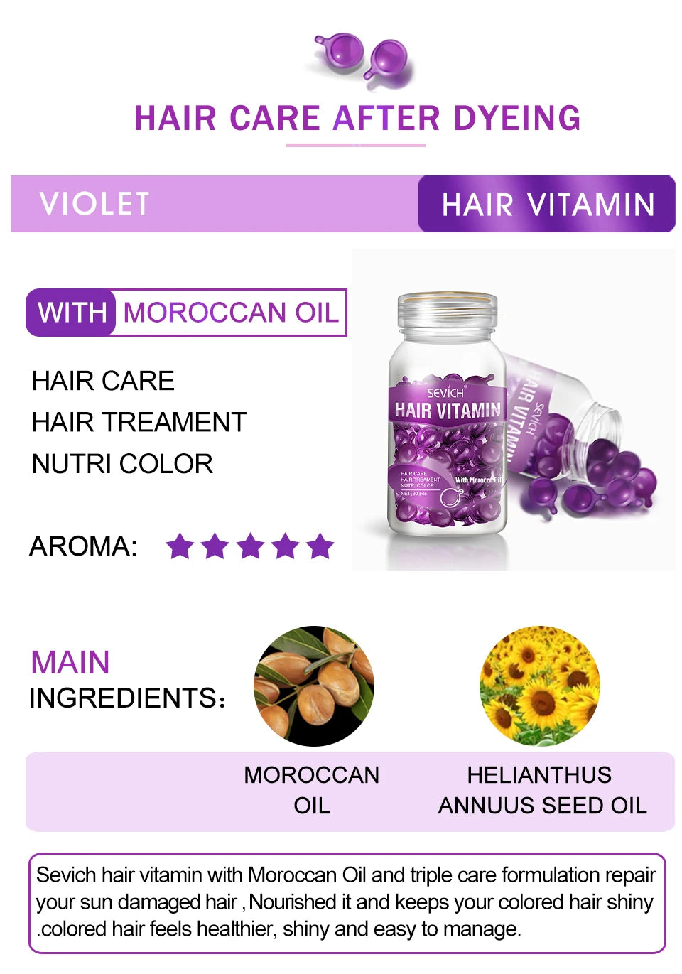 Sevich HairGlow™ Vitamin Capsules — Beauty & Health Hair Care Product