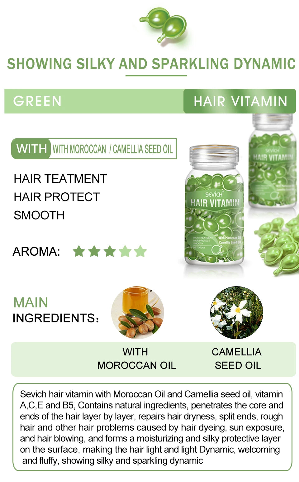 Sevich HairGlow™ Vitamin Capsules — Beauty & Health Hair Care Product