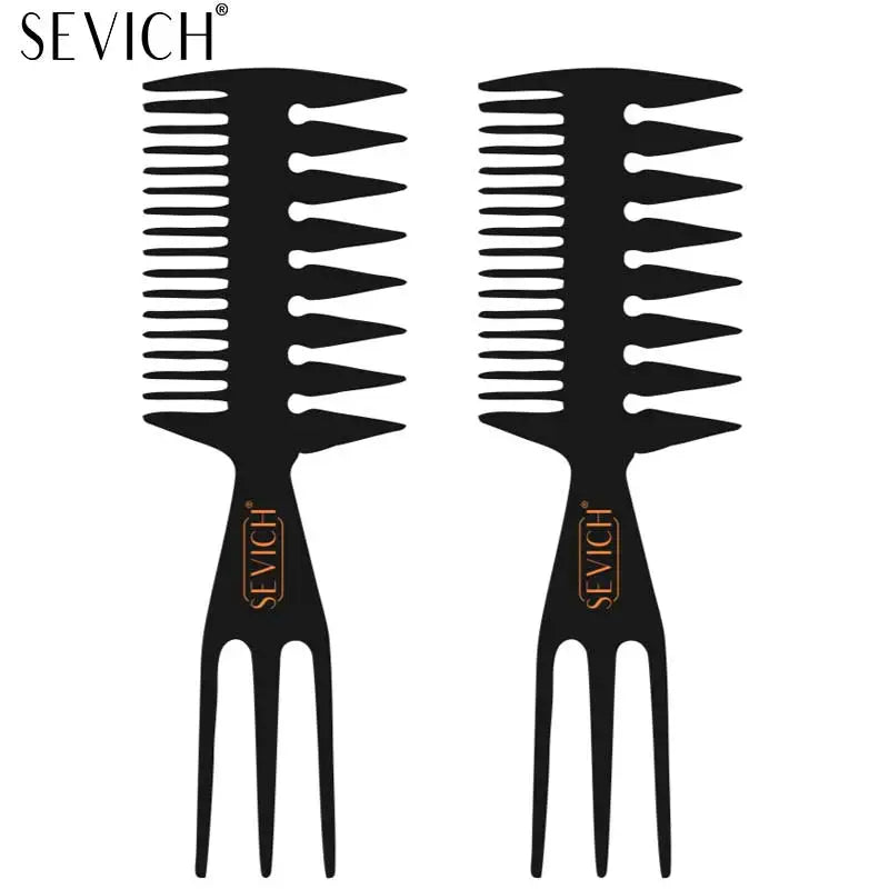 Sevich ProStyler™ — Dual-Side Anti-Static Carbon Comb with Tail Handle